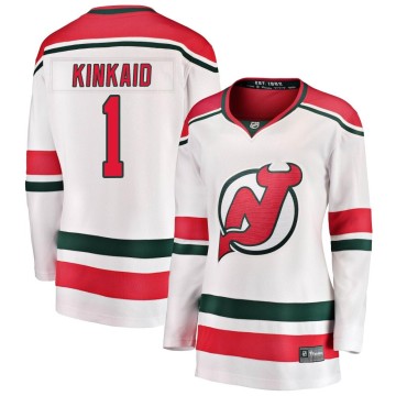 Breakaway Fanatics Branded Women's Keith Kinkaid New Jersey Devils Alternate Jersey - White