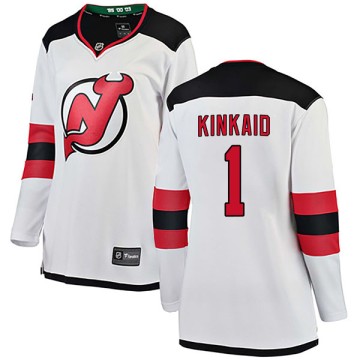 Breakaway Fanatics Branded Women's Keith Kinkaid New Jersey Devils Away Jersey - White