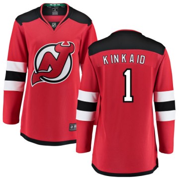 Breakaway Fanatics Branded Women's Keith Kinkaid New Jersey Devils Home Jersey - Red