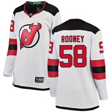 Breakaway Fanatics Branded Women's Kevin Rooney New Jersey Devils Away Jersey - White