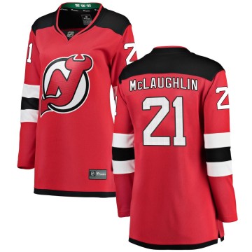 Breakaway Fanatics Branded Women's Marc McLaughlin New Jersey Devils Home Jersey - Red