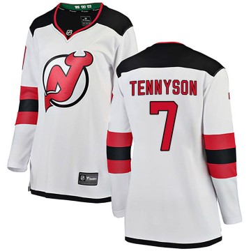 Breakaway Fanatics Branded Women's Matt Tennyson New Jersey Devils Away Jersey - White