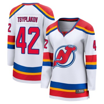 Breakaway Fanatics Branded Women's Maxim Tsyplakov New Jersey Devils Special Edition 2.0 Jersey - White