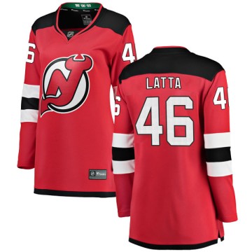 Breakaway Fanatics Branded Women's Michael Latta New Jersey Devils Home Jersey - Red
