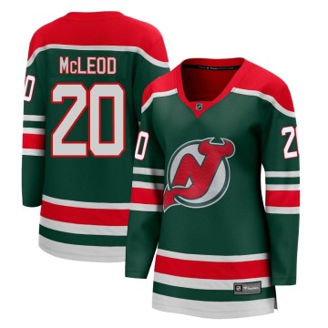 Breakaway Fanatics Branded Women's Michael McLeod New Jersey Devils 2020/21 Special Edition Jersey - Green