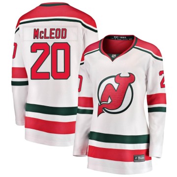 Breakaway Fanatics Branded Women's Michael McLeod New Jersey Devils Alternate Jersey - White