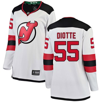 Breakaway Fanatics Branded Women's Mikael Diotte New Jersey Devils Away Jersey - White