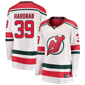 Breakaway Fanatics Branded Women's Mike Hardman New Jersey Devils Alternate Jersey - White