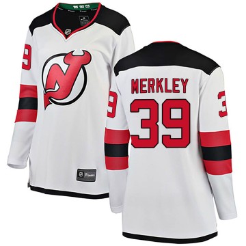 Breakaway Fanatics Branded Women's Nicholas Merkley New Jersey Devils Away Jersey - White
