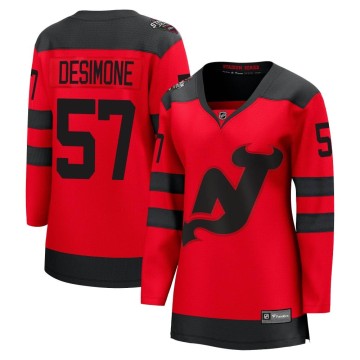 Breakaway Fanatics Branded Women's Nick DeSimone New Jersey Devils 2024 Stadium Series Jersey - Red
