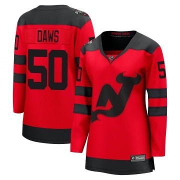 Breakaway Fanatics Branded Women's Nico Daws New Jersey Devils 2024 Stadium Series Jersey - Red