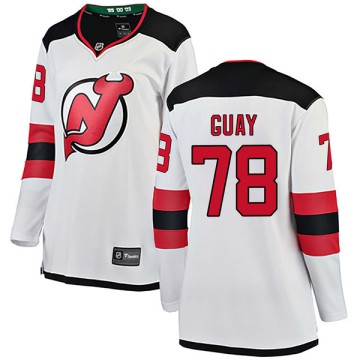 Breakaway Fanatics Branded Women's Nicolas Guay New Jersey Devils Away Jersey - White