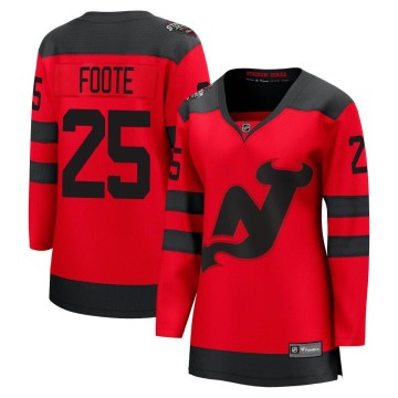 Breakaway Fanatics Branded Women's Nolan Foote New Jersey Devils 2024 Stadium Series Jersey - Red