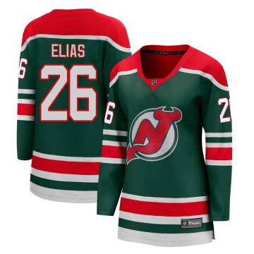 Breakaway Fanatics Branded Women's Patrik Elias New Jersey Devils 2020/21 Special Edition Jersey - Green