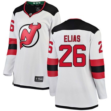 Breakaway Fanatics Branded Women's Patrik Elias New Jersey Devils Away Jersey - White