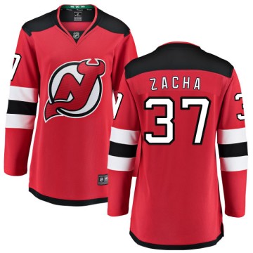 Breakaway Fanatics Branded Women's Pavel Zacha New Jersey Devils Home Jersey - Red