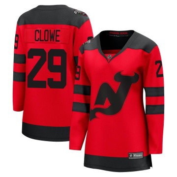 Breakaway Fanatics Branded Women's Ryane Clowe New Jersey Devils 2024 Stadium Series Jersey - Red