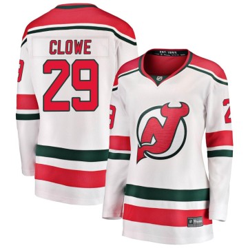 Breakaway Fanatics Branded Women's Ryane Clowe New Jersey Devils Alternate Jersey - White