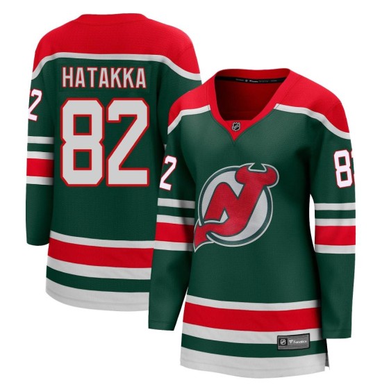 Breakaway Fanatics Branded Women's Santeri Hatakka New Jersey Devils 2020/21 Special Edition Jersey - Green