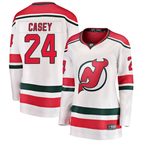 Breakaway Fanatics Branded Women's Seamus Casey New Jersey Devils Alternate Jersey - White