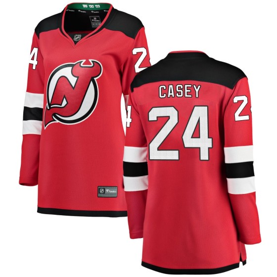 Breakaway Fanatics Branded Women's Seamus Casey New Jersey Devils Home Jersey - Red