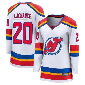 Breakaway Fanatics Branded Women's Shane Lachance New Jersey Devils Special Edition 2.0 Jersey - White