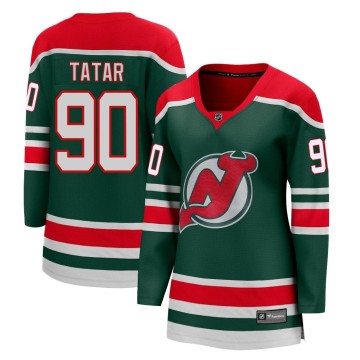Breakaway Fanatics Branded Women's Tomas Tatar New Jersey Devils 2020/21 Special Edition Jersey - Green