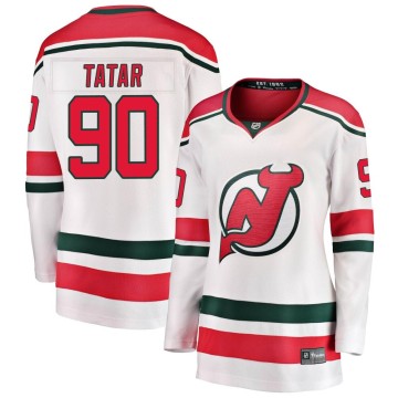 Breakaway Fanatics Branded Women's Tomas Tatar New Jersey Devils Alternate Jersey - White