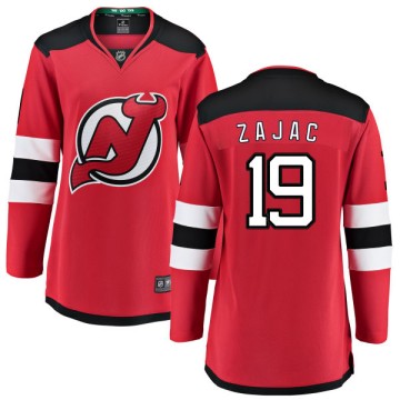 Breakaway Fanatics Branded Women's Travis Zajac New Jersey Devils Home Jersey - Red