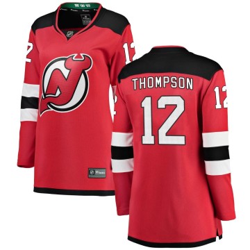 Breakaway Fanatics Branded Women's Tyce Thompson New Jersey Devils Home Jersey - Red