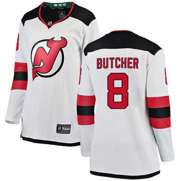 Breakaway Fanatics Branded Women's Will Butcher New Jersey Devils Away Jersey - White