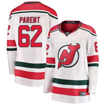 Breakaway Fanatics Branded Women's Xavier Parent New Jersey Devils Alternate Jersey - White