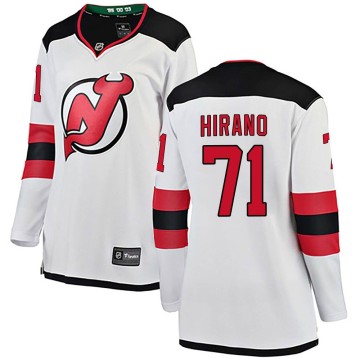 Breakaway Fanatics Branded Women's Yushiroh Hirano New Jersey Devils Away Jersey - White