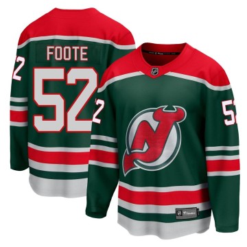 Breakaway Fanatics Branded Youth Cal Foote New Jersey Devils 2020/21 Special Edition Jersey - Green