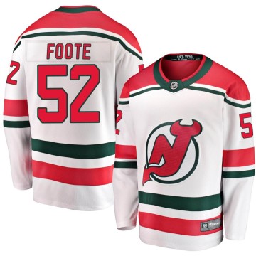 Breakaway Fanatics Branded Youth Cal Foote New Jersey Devils Alternate Jersey - White
