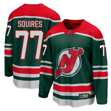 Breakaway Fanatics Branded Youth Cam Squires New Jersey Devils 2020/21 Special Edition Jersey - Green