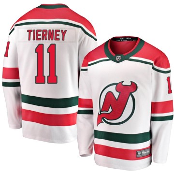 Breakaway Fanatics Branded Youth Chris Tierney New Jersey Devils Alternate Jersey - White