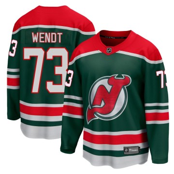Breakaway Fanatics Branded Youth Dylan Wendt New Jersey Devils 2020/21 Special Edition Jersey - Green