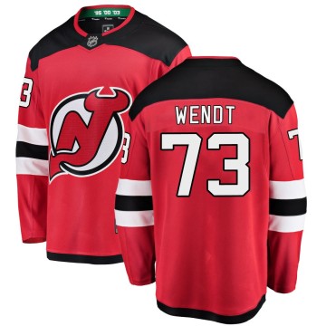 Breakaway Fanatics Branded Youth Dylan Wendt New Jersey Devils Home Jersey - Red