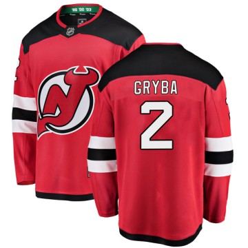 Breakaway Fanatics Branded Youth Eric Gryba New Jersey Devils Home Jersey - Red