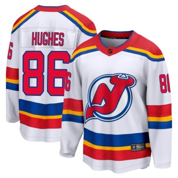 Breakaway Fanatics Branded Youth Jack Hughes New Jersey Devils Special Edition 2.0 Jersey - White