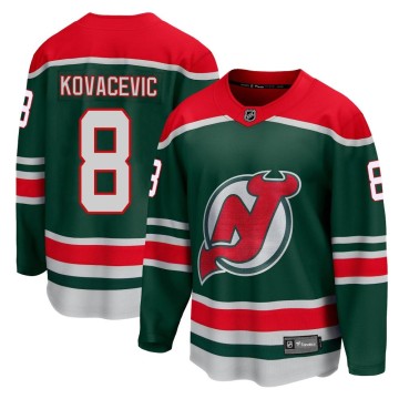 Breakaway Fanatics Branded Youth Johnathan Kovacevic New Jersey Devils 2020/21 Special Edition Jersey - Green