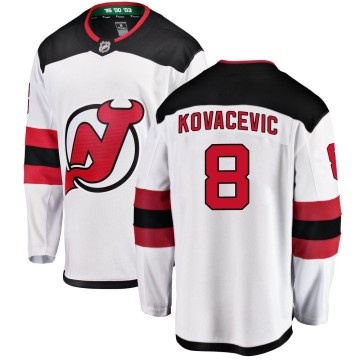 Breakaway Fanatics Branded Youth Johnathan Kovacevic New Jersey Devils Away Jersey - White