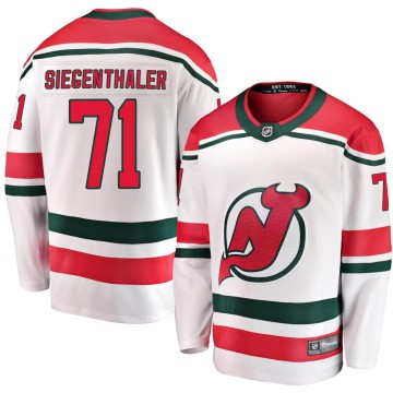 Breakaway Fanatics Branded Youth Jonas Siegenthaler New Jersey Devils Alternate Jersey - White