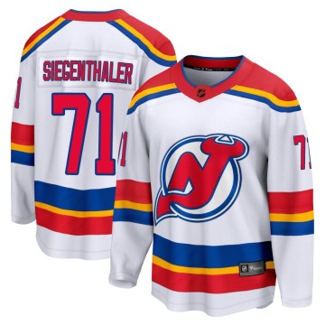 Breakaway Fanatics Branded Youth Jonas Siegenthaler New Jersey Devils Special Edition 2.0 Jersey - White