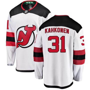 Breakaway Fanatics Branded Youth Kaapo Kahkonen New Jersey Devils Away Jersey - White