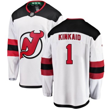 Breakaway Fanatics Branded Youth Keith Kinkaid New Jersey Devils Away Jersey - White