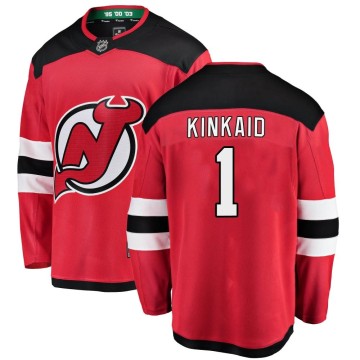 Breakaway Fanatics Branded Youth Keith Kinkaid New Jersey Devils Home Jersey - Red