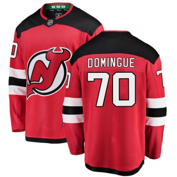 Breakaway Fanatics Branded Youth Louis Domingue New Jersey Devils Home Jersey - Red