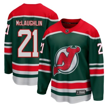 Breakaway Fanatics Branded Youth Marc McLaughlin New Jersey Devils 2020/21 Special Edition Jersey - Green